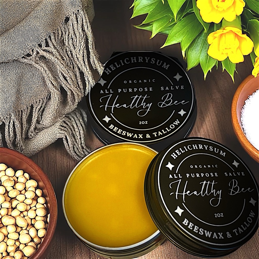 Helichrysum “ Immortelle” Beef Tallow Balm